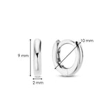 Classic Mini Huggies Silver 10mm