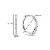 Tennis Medium Hoops 18mm