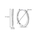 Tennis Medium Hoops 18mm