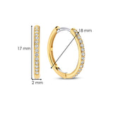 Tennis Medium Hoops 18mm