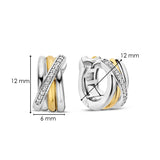 Zirconia Crossover Hoops