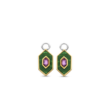Emerald Cosmic Earcharms